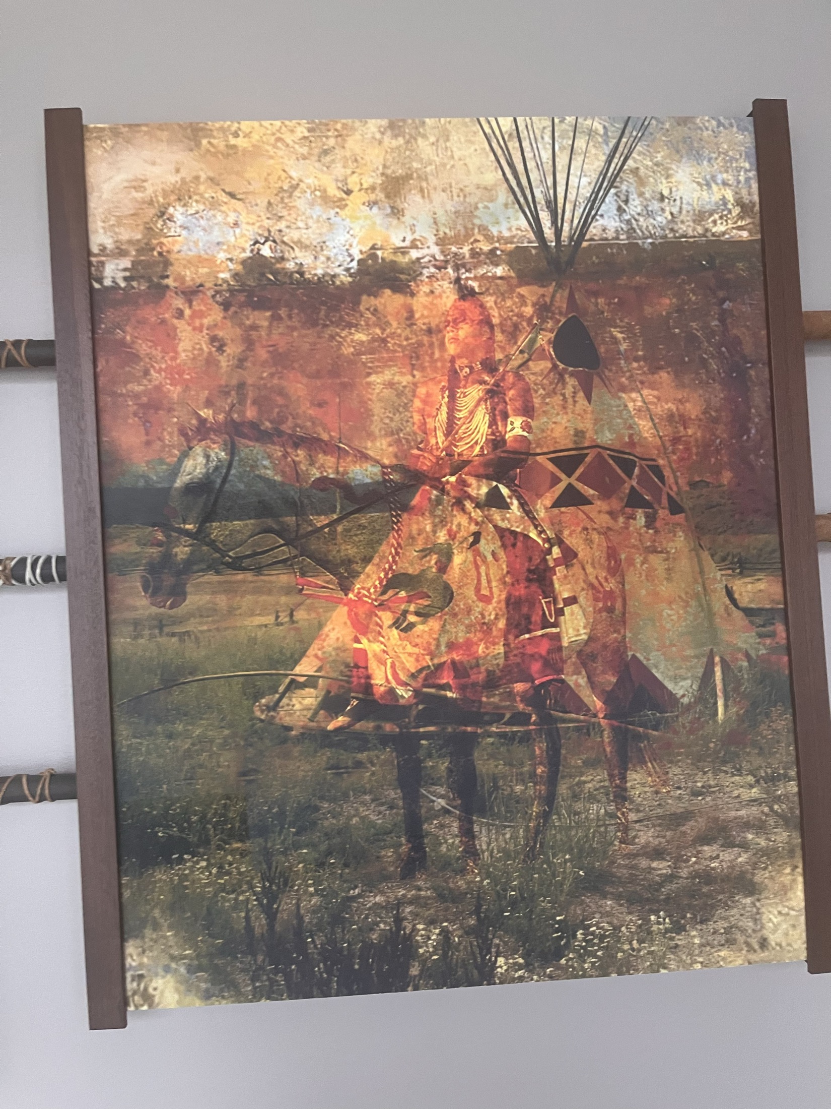 Decorative art detail inside Yonah Event Center